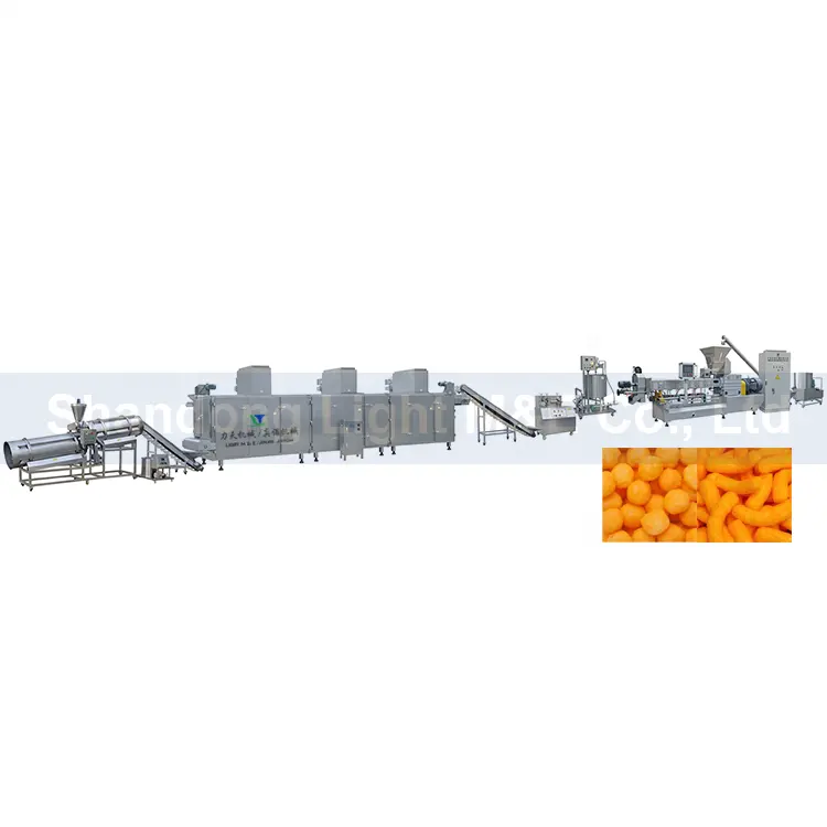 خط إنتاج آلة صنع نفخة الذرة والوجبات الخفيفة الصغيرة والوجبات الخفيفة والطعام والوجبات الخفيفة الخالية من الغلوتين والمنخفضة الصوديوم