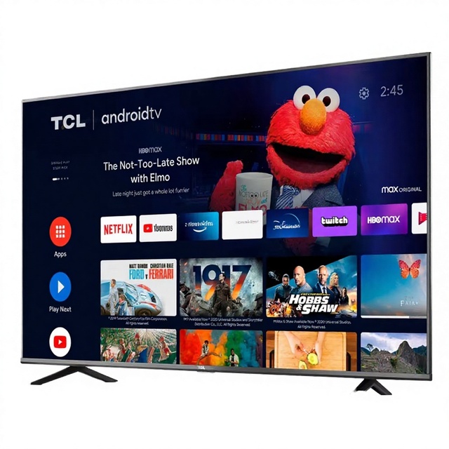 TCL 43 Inch QLED 4K Smart TV with HDR WiFi Android for Interface for Hotel Use