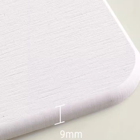 Sous-verres et tapis en diatomite mignons, absorbants et à séchage rapide, résistants à la chaleur, réutilisables, pour la décoration de la maison