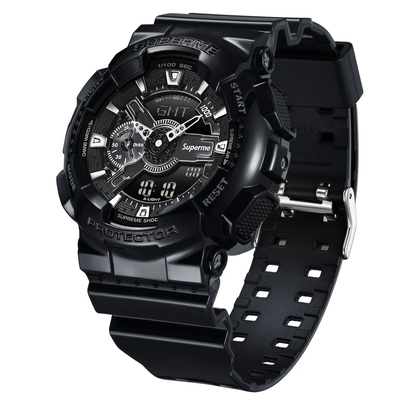 Custom Dual Display Wrist Watch Analogue Leather Waterproof Sport Digital Watches Men