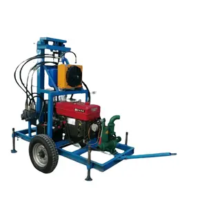 Petite mini machine portative de forage de roche de puits d'eau diesel rotatoire diesel à vendre avec la perceuse de compresseur d'air