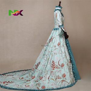 Nuevo Vestido de Disfraz de Princesa Gótica Vintage para Mujer <span class=keywords><strong>2022</strong></span>, Traje de Corte Real <span class=keywords><strong>Medieval</strong></span> Renacentista, Vestido de Gala Maxi de Poliéster - Product Image 5