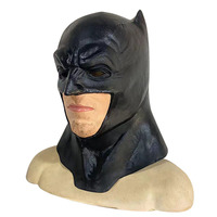 Masque en latex à capuche de super-héros - Marvel Batman - Accessoires de fête d'Halloween - Vente directe d'usine