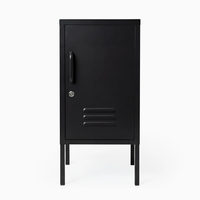 Armoire de rangement industrielle en métal colorée pour chambre à coucher