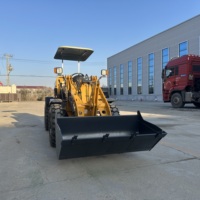 1-1.5 Ton Mini Wheel Loader Compact Front End Loader dengan Bucket Hidrolik untuk Konstruksi