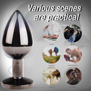 S-HANDE Popo Masaj Aleti Metal Gövdeli Anal <span class=keywords><strong>Plug</strong></span> Kadın ve Erkek İçin Vücut Uygulaması İçin - Product Image 3