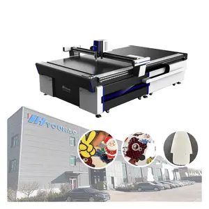 Oscillating Automatic Vibrating Knife Cnc Sports Clothes Blended Fabric Cutting Machine 1625