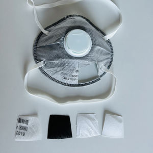 หน้ากากป้องกันฝุ่นอุตสาหกรรม <span class=keywords><strong>FFP2</strong></span> พร้อมวาล์ว สีเทา KN95 แบบใช้แล้วทิ้ง ครึ่งหน้า ปิดจมูก จัดส่งเร็วจากโรงงาน สำหรับงานก่อสร้าง - Product Image 3