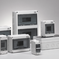 KANGGE Scatola di Distribuzione Impermeabile IP65 HT-8Way per Esterni, Montaggio a Pannello, in Plastica ABS per Strumenti Elettronici
