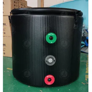 新设计便携式充气冷插治疗冰桶浴缸DWF冰桶充气大冰浴缸带成人冷却器