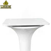 Pieds de canapé en métal blanc élégant, style tulipe, revêtement poudré, pieds de chaise modernes pour le salon, design de base de meubles