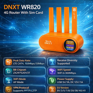 Routeur Wifi DNXT avec carte SIM, Wifi6 Cat4, routeur 4G Wifi, 1WAN/3LAN, routeurs universels, 5000mAh, AP VPN, <span class=keywords><strong>mini</strong></span> routeur Wifi CPE 4G, utilisation professionnelle - Product Image 2
