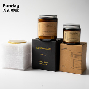 Funday Scented Candle Soy Wax Fragrance Gift Decoration Supplies Elegant Floral Plant Aroma - Product Image 3