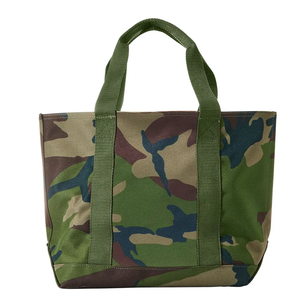 Supplier Pvc-coated 1200D Polyester Camouflage Tote Bag Big Tote Bag with Open Top