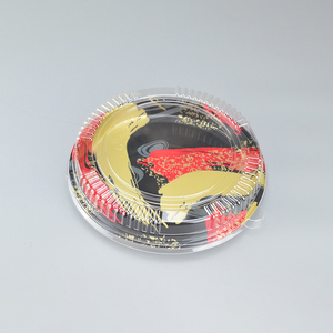 จานกลมสำหรับใส่ซูชิแบบใช้แล้วทิ้งถาดใส่อาหารญี่ปุ่นซาซิมิและขนมขบเคี้ยวใช้ในเชิงพาณิชย์ขนาด250มม. - Product Image 5