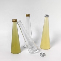 Nouvelle bouteille réutilisable en verre pour boissons, de qualité alimentaire, avec couvercles, pour jus et usage quotidien