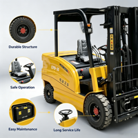 Chariot élévateur électrique contrepoids robuste CPD-35 de 3500 kg pour la manutention de marchandises en entrepôt