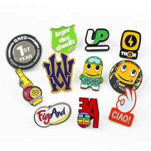 Écussons magnétiques de conception industrielle, broches, logos pour vêtements, épingles de revers en métal pour chapeaux, badges, épingles en émail personnalisées souples ou rigides sur le thème de l'anime - Product Image 1