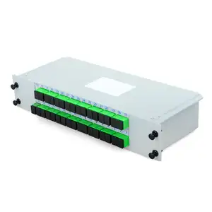 Ftth 1x32 lgx plc splitter sc החדרה סוג קלטת סיב אופטי splitter plc splitter 1x32 lgx plc