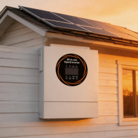 Onduleur solaire hors réseau à onde sinusoïdale pure 12V 24V 2KW 3.6KW avec contrôleur MPPT et communication RS232 RS485 BMS pour stockage d'énergie domestique