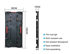 p4.81 Full Color Waterproof <b>Display</b> High Brightness Billboard Screen Commercial Exhibition Rental Panel Outdoor LED Video <b>Wall</b> - Product Image 5
