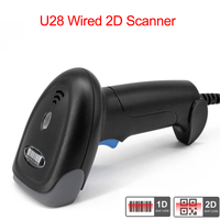 Lector de Códigos de Barras Inalámbrico 1D 2D, con Conexión USB y Bluetooth, Escáner de Códigos de Barras con Lectura Inversa de Datamatrix y Códigos de Puntos, para Sistemas Android, iOS y Windows