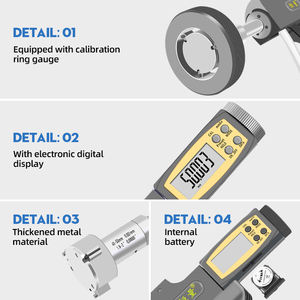 उच्च परिशुद्धता डिजिटल तीन पंजे माइक्रोमीटर बंदूक प्रकार तीव्र माध्यम से छेद के लिए उच्च परिशुद्धता डिजिटल तीन पंजे माइक्रोमीटर गन प्रकार - Product Image 3