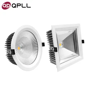 Luminária led downlight ip65, 120lm/w 10w 15w 20w 30w 40w, luminária embutida para baixo