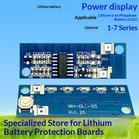 Carte de circuit imprimé BMS pour batterie au lithium, affichage de puissance 1-5S 3.7V-25.9V, carte d'affichage de puissance universelle, indicateur de niveau de batterie