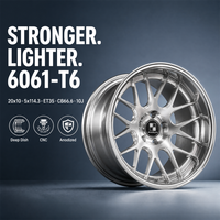 Jantes forgées OEM 3 pièces multi-brins argentées 20x9 10J 5x120 6061T6 sur mesure à déport profond pour Chevrolet – Vente chaude directe usine
