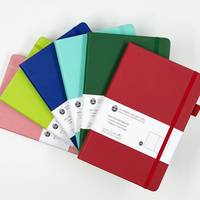 Bestseller A6B6 PVC-Papier-Stoff-Notizbuch Thermobindung Maßgefertigtes Fadenheftungs-Tagebuch Kariert Blanko Liniert Taschenkalender Terminplaner 100