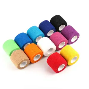 Vendaje cohesivo flexible no tejido muñeca <span class=keywords><strong>tobillo</strong></span> envoltura deporte cinta <span class=keywords><strong>el</strong></span>ástica - Product Image 1