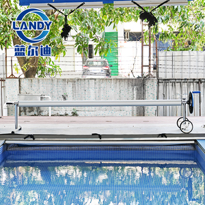 <span class=keywords><strong>Enrouleur</strong></span> de bâche solaire portable en alliage d'aluminium Landy, installation facile, anti-UV, manuel, capacité de charge 50 kg, garantie 1 an pour piscines - Product Image 2