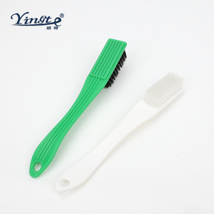 Yinste Shoe <b>Brush</b> Nylon Bristles Plastic Handle For Cleaning And <b>Dust</b> Removal 2 Pieces - Product Image 1
