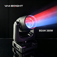 Projecteur de scène à tête mobile 380W Prism King Multi Prism Beam Spot avec DMX512 et LED blanc + 13 couleurs pour discothèques, DJ et événements de mariage