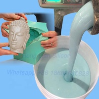 Molde de goma de silicona líquida de alta elasticidad 2%-5% endurecedor libre varios moldes de silicona para estatua de yeso