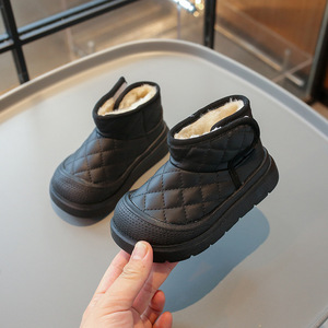 Bottes d'hiver pour enfants respirantes, antidérapantes, à semelle épaisse et plate, pour garçons et filles - Product Image 4