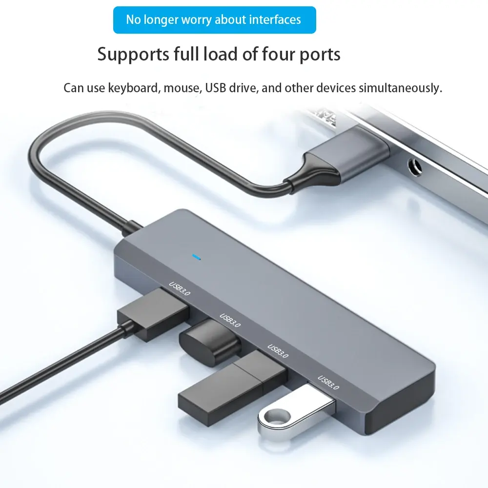 Một đến bảy Docking Station đa chức năng HUB USB3.0 Hub máy tính kết nối bàn phím và chuột ổ cứng Extender