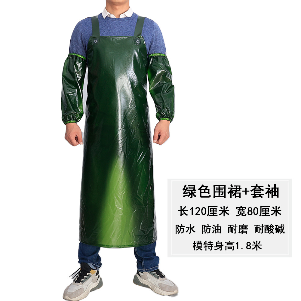 Mangas de delantal verdes