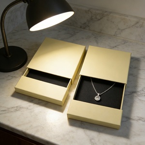 Eco-friendly High-End Custom Logo Rings Necklace Bracelet Cardboard Drawer Sliding Jewelry <b>Box</b> Paper <b>Box</b> - Product Image 4