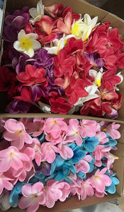 DREA Hawaii <span class=keywords><strong>Plumeria</strong></span> Hibiscus saç DIY köpük çiçekler düğün tatil plaj parti dekorasyon doğal duygu <span class=keywords><strong>PU</strong></span> yumurta çiçekler - Product Image 4