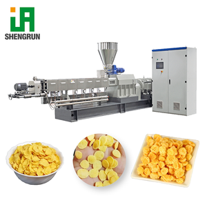 Machine automatique de fabrication de flocons de maïs de grande capacité, extrudeuse de maïs soufflé, ligne de production de snacks soufflés - Product Image 1