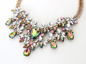 2019 קריסטל ריינסטון שרשרת הצהרת אופנה שרשרת תכשיטי שרשרת - Product Image 3