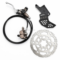 JFGRACING Ensemble de frein arrière personnalisé avec logo laser, support de disque de frein, disque de frein hydraulique pour Surron Ultra Bee Surron Light Bee