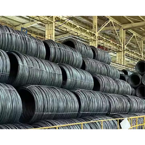 高品質炭素鋼ワイヤーロッドコイル6.5mm-12mm建設用/鉄筋/フェンシングHRB400/500 ASTM A510 SAE1006装飾用 - Product Image 5