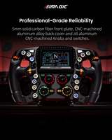Volant de course en alliage d'aluminium filaire SIMAGIC Zeus Formula avec adaptateur MagicDash4 & Maglink Pro pour simulateur de course F1 pour PC