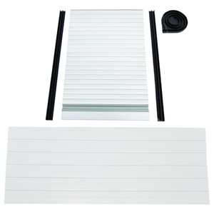 <span class=keywords><strong>Puerta</strong></span> Tambour para Autocaravana, 500 mm x 600 mm, PVC Plateado Sólido, Espirales Laterales, <span class=keywords><strong>Puerta</strong></span> <span class=keywords><strong>Enrollable</strong></span> - Product Image 1