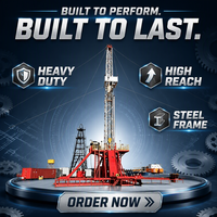 Plateforme de forage mobile terrestre ZJ20 à moteur diesel avec pompe intégrée – Machine de forage complète pour le pétrole et le gaz