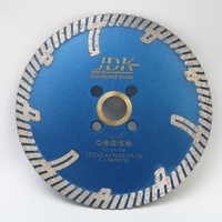 Lame de découpe diamantée sèche JDK de 5 pouces pour granit, à bord continu avec dents de protection, lame pour granit