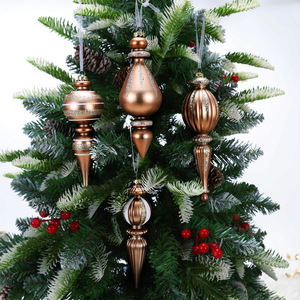 New Multi-color Electroplated Irregular Water Drop Christmas Balls Set Painted Xmas <b>Tree</b> Ornaments Holiday Decor - Product Image 2
